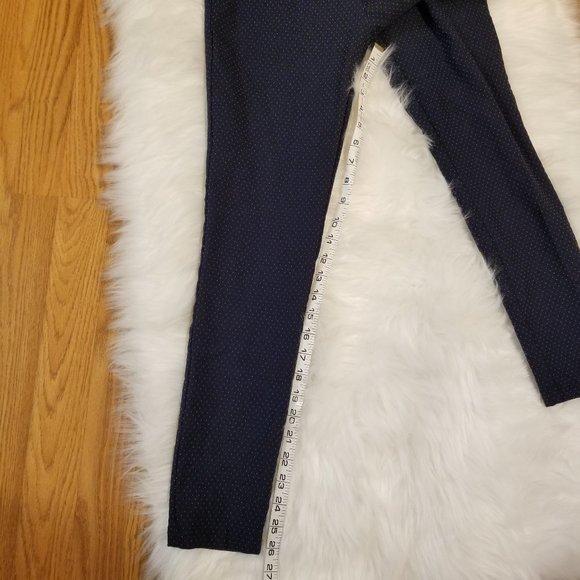 Tommy Hilfiger Women's Pull-on Mid-Rise Pants Navy/Polka Dot - Picture 4 of 12